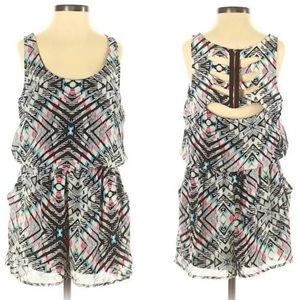 Xhilaration Caged-Back Romper